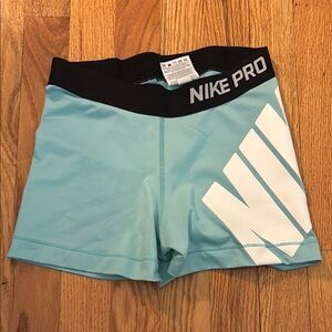 Nike Pro Women's Blue Shorts